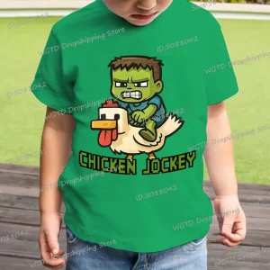 Chicken Jockey T Shirt Boys Girls